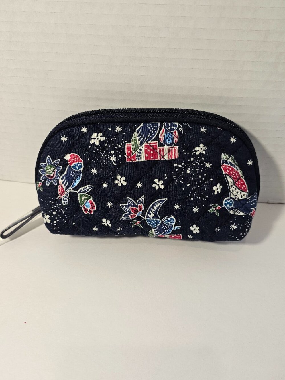 NWOT Vera Bradley Small Domed Cosmetic Holiday Owls Winter Snow Makeup